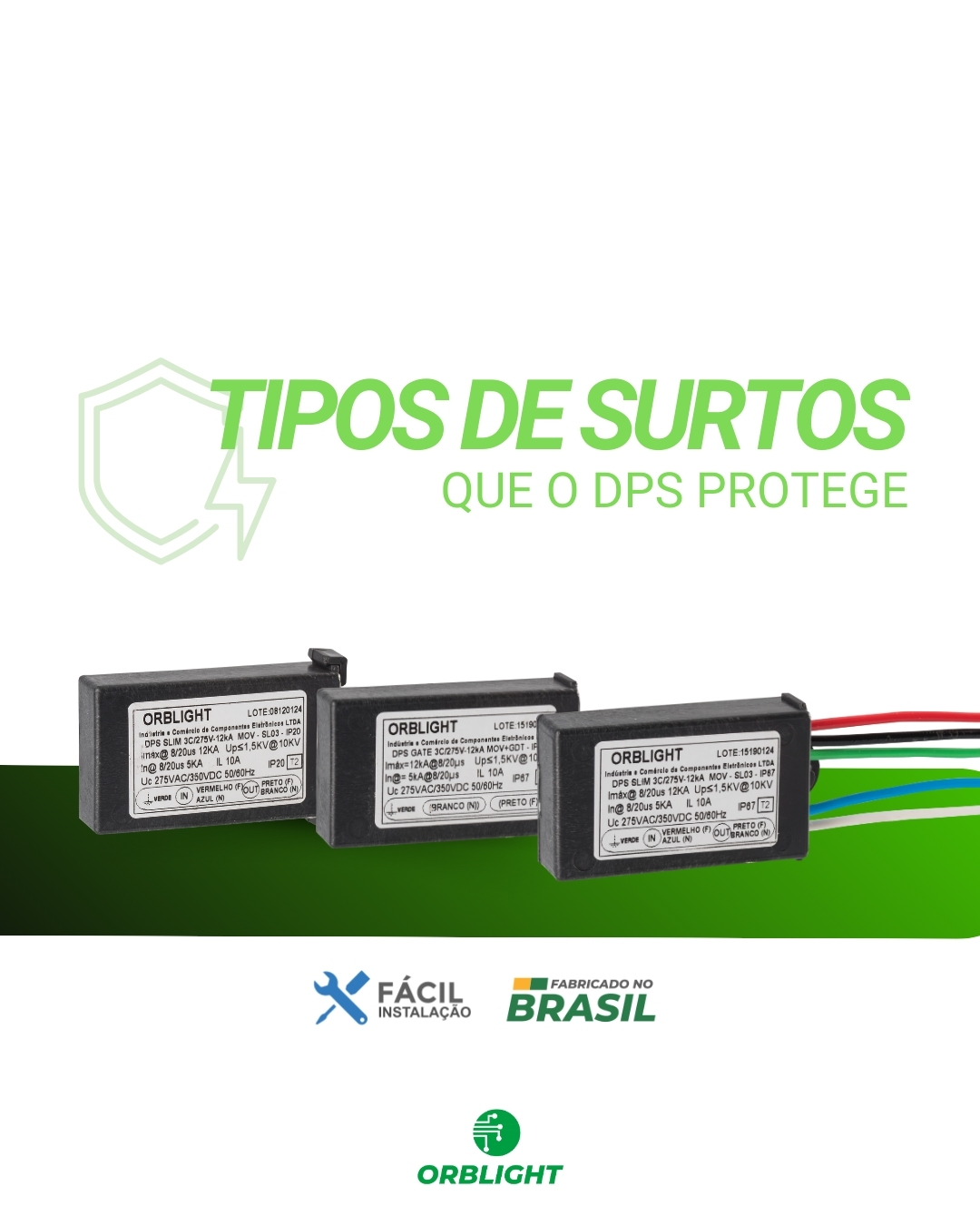 Tipos de surtos que os DPS protegem!